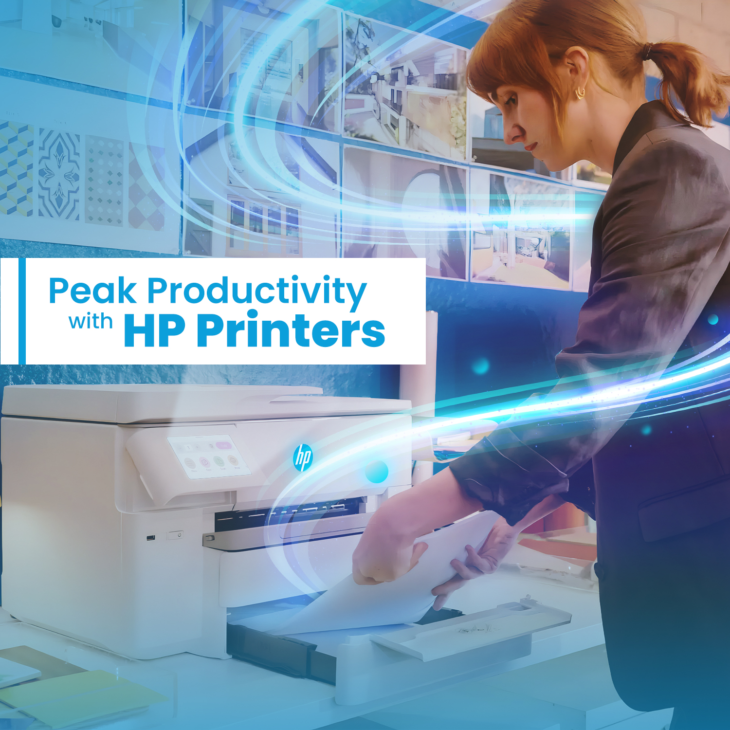 At home or in the office, HP printers deliver productive solutions